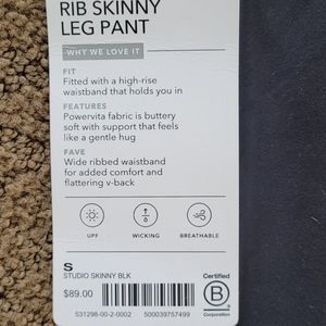 Athleta Rib skinny leg pant